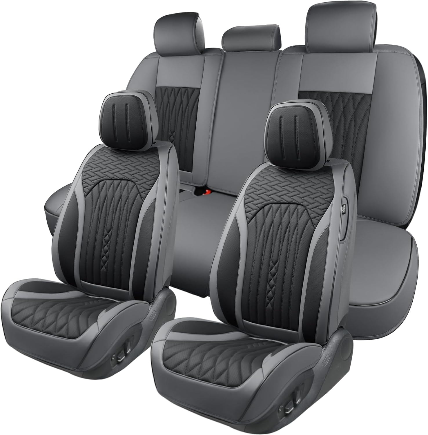 Car Seat Covers Full Set, Leather Non-Slip Protection for Cars