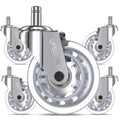 Office Chair Wheels Replacement Casters Set of 5 - Quiet, Heavy Duty