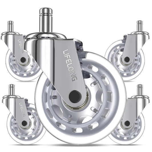 Furniture Saver: Lifelong Heavy-Duty Chair Casters Set