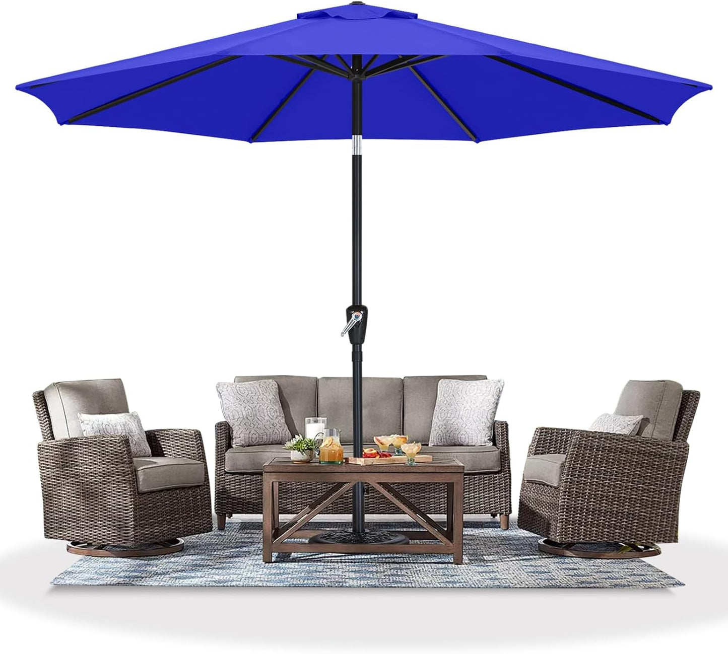MASTERCANOPY 11ft Patio Umbrella for Outdoor Market Table