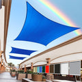 Royal Shade 17ft x 19ft Blue Custom Size Sun Shade Sail - Heavy Duty