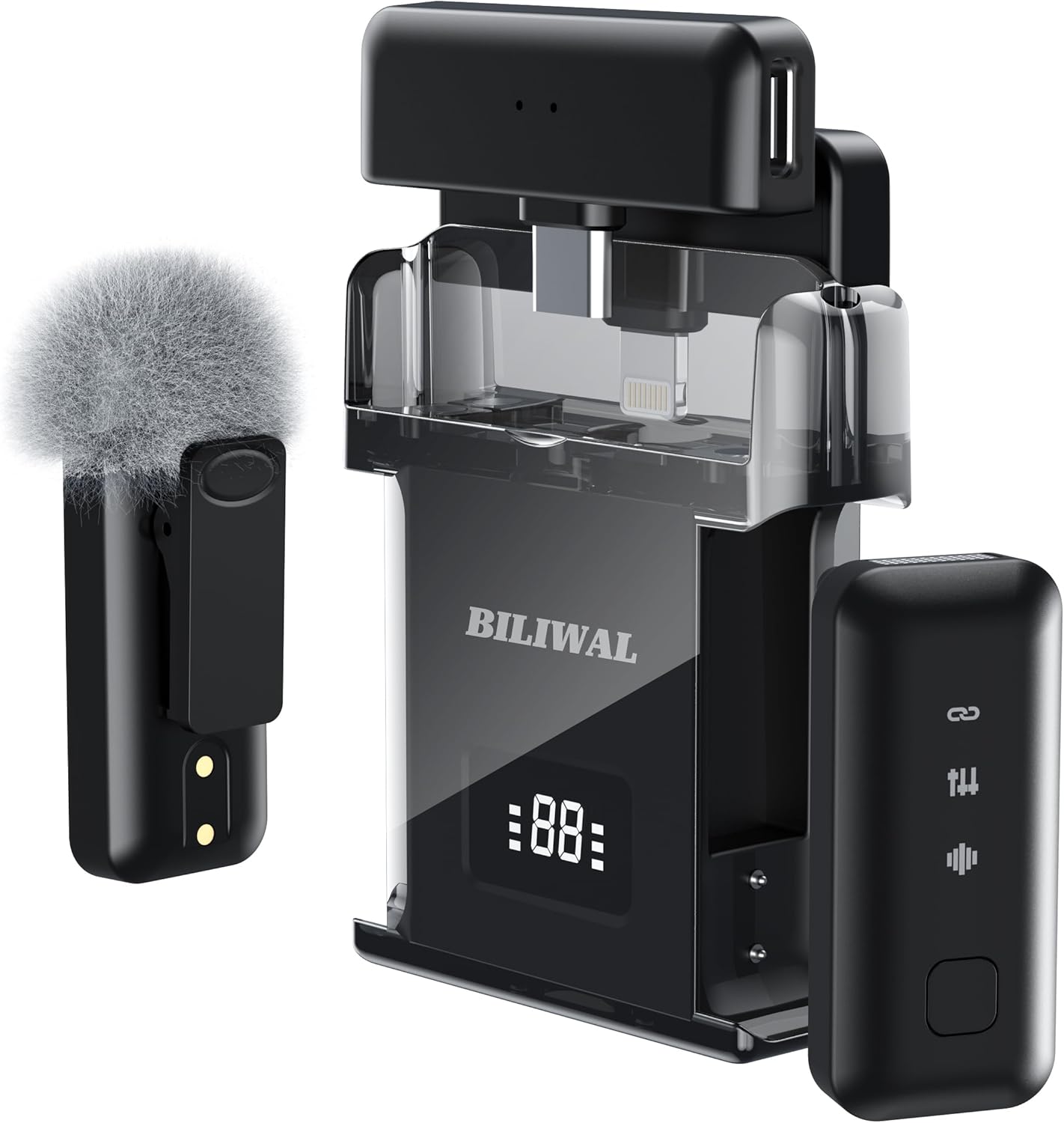 Wireless Lavalier Microphone for iPhone and Android Devices