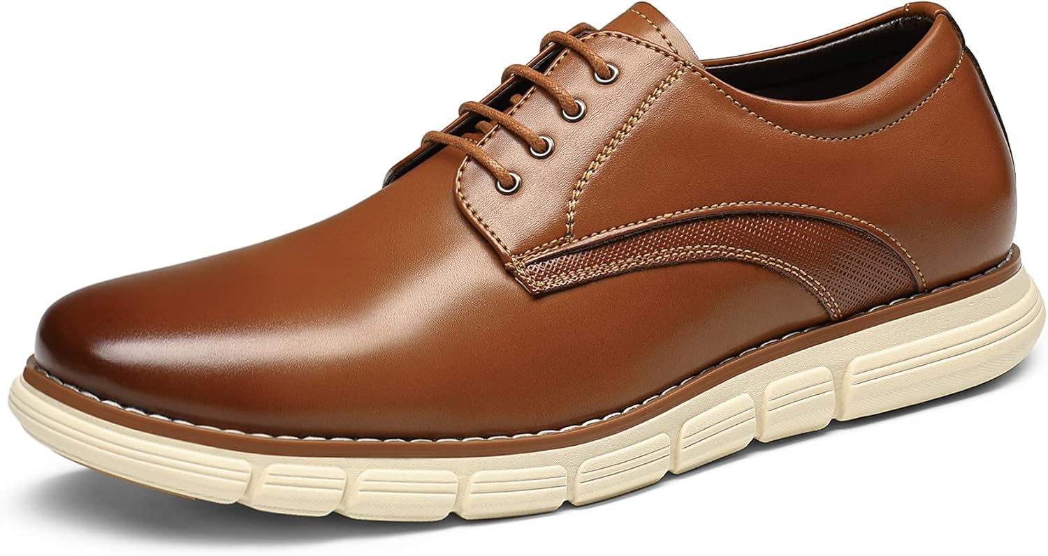 Bruno Marc Men's Crossflex Dress Sneakers for Timeless Style