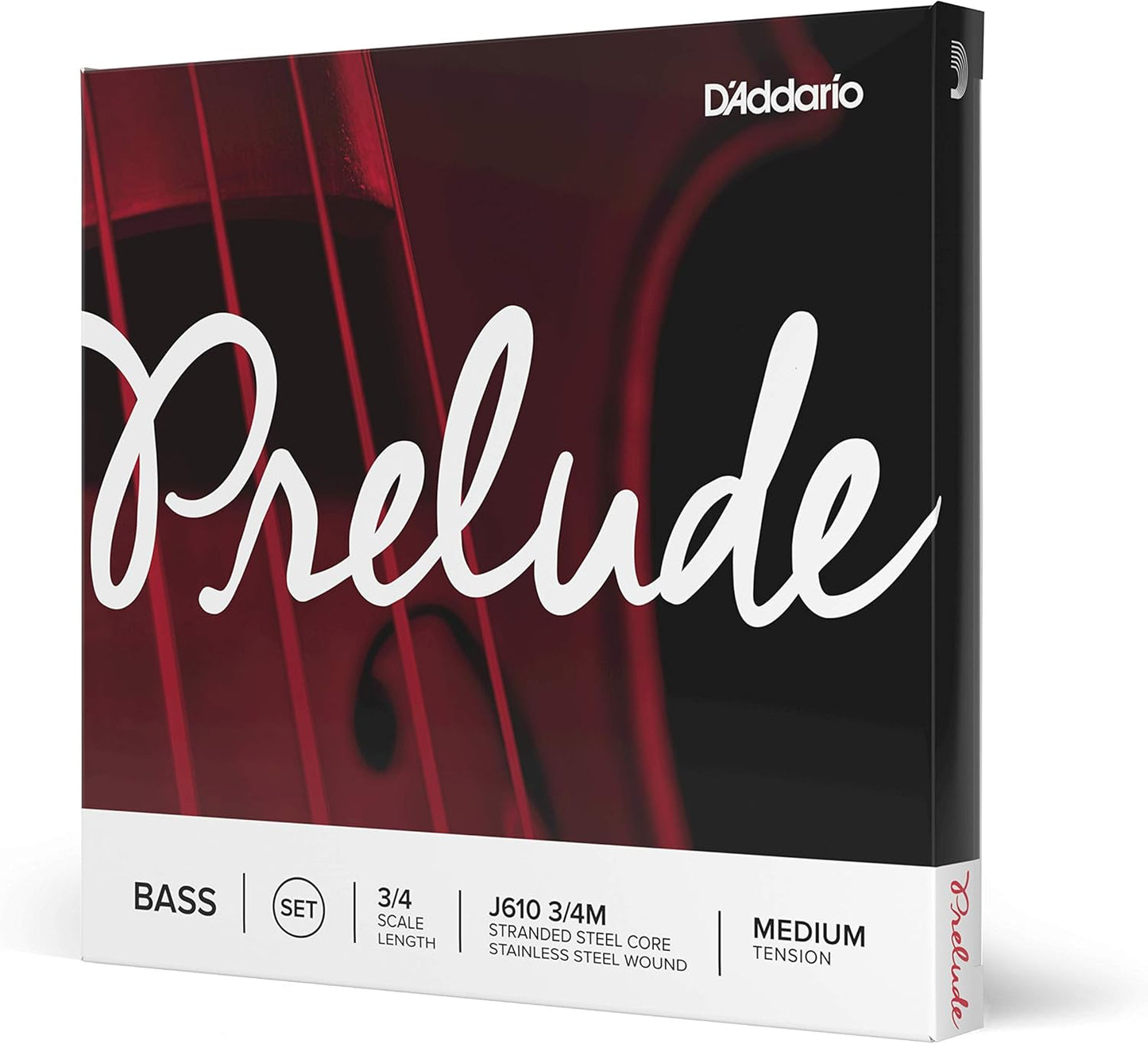 D'Addario Prelude Bass String Set for 3/4 Size Bass Instruments