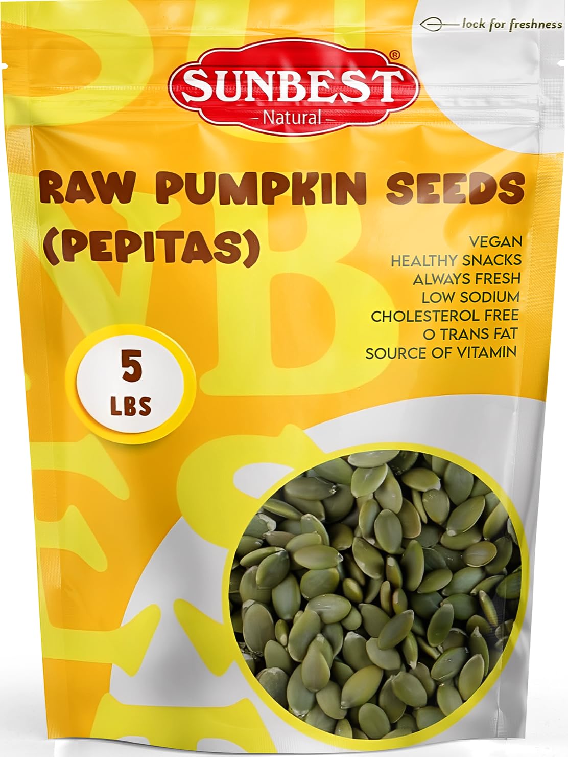 Sunbest Natural Raw Pumpkin Seeds - Nutrient-Rich Snack for All
