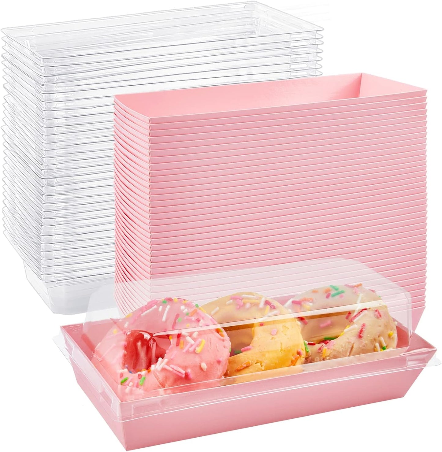 Ocmoiy Rectangle Charcuterie Boxes for Treats and Pastries