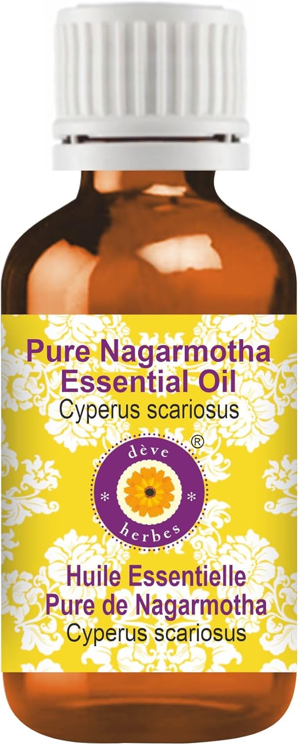 Pure Nagarmotha Essential Oil for Skin and Hair Care 100ml