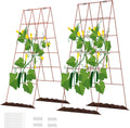 Cucumber Trellis A-Frame 48in Foldable 2 Pack - Space-Saving Support
