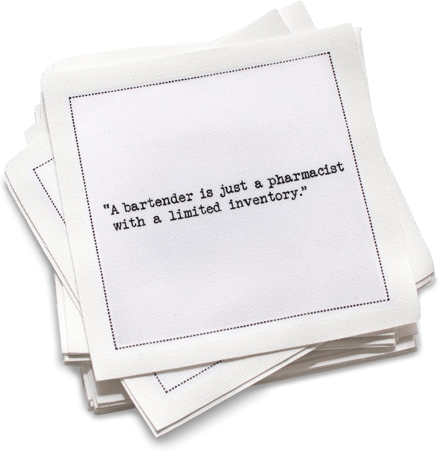 Five Star Funny Bartenders Wisdom Quotes Cocktail Napkins