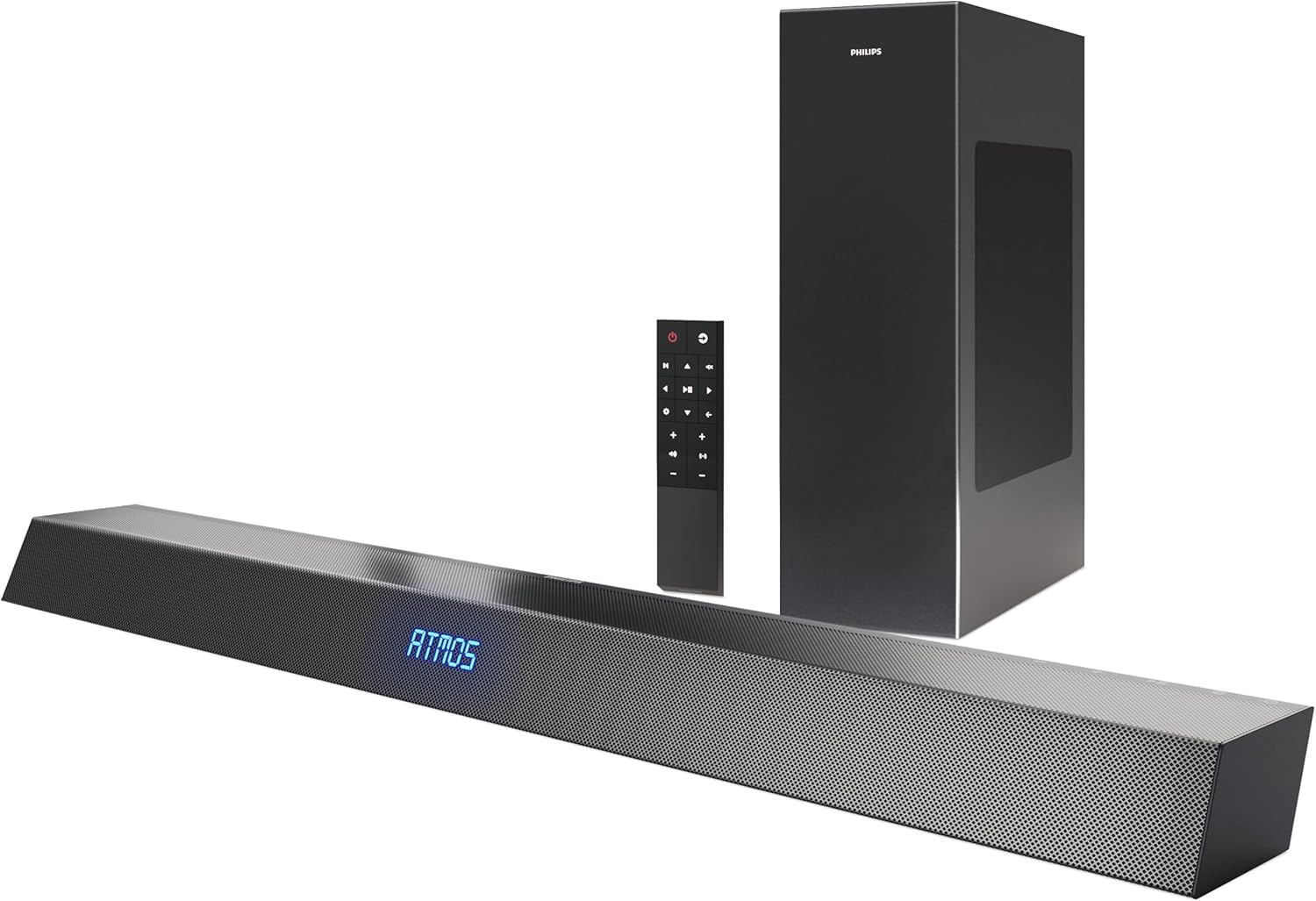 Philips Soundbar with Wireless Subwoofer for Home Theater Audio
