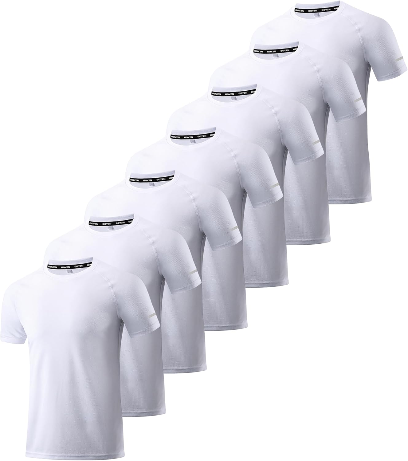 Men's Workout Running Shirts - Dry Fit Moisture Wicking Tee