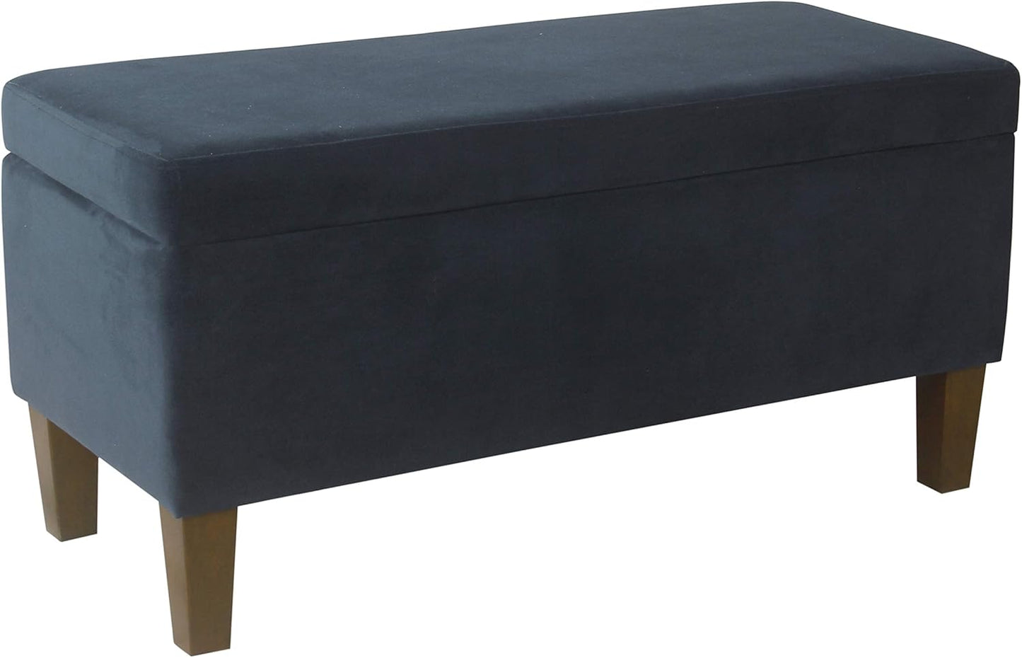 HomePop Large Upholstered Rectangular Storage Ottoman Bench