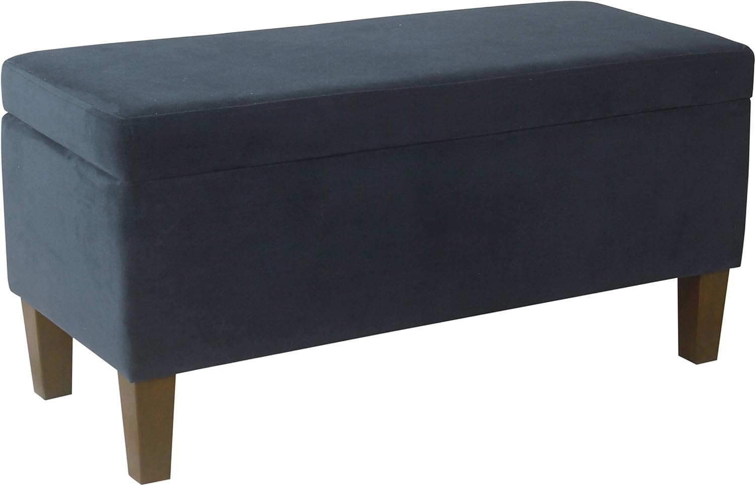 HomePop Large Upholstered Rectangular Storage Ottoman Bench