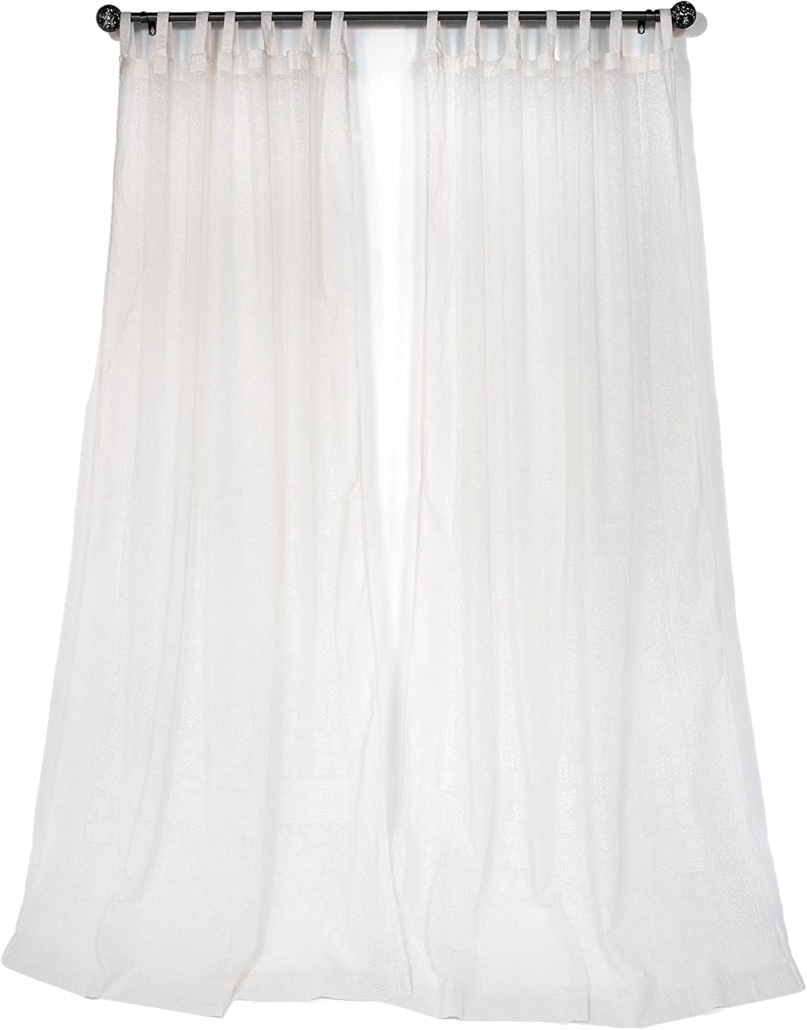 Light-Filtering Sari Colorful Curtains for Boho Home Decor