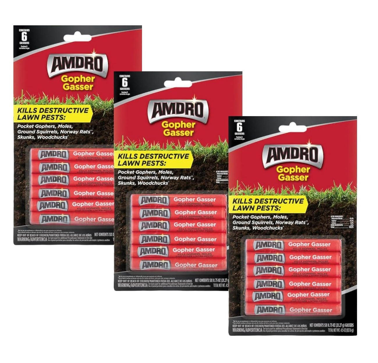 Gopher Gassers Outdoor Fly Trap Bundle Pack for Pest Control
