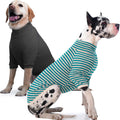 IECOii Dog Shirt for Large Dogs - Soft Striped Pullover Pajamas