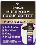 VitaCup Focus Mushroom Coffee Instant Sticks - Focus & Clarity Boost