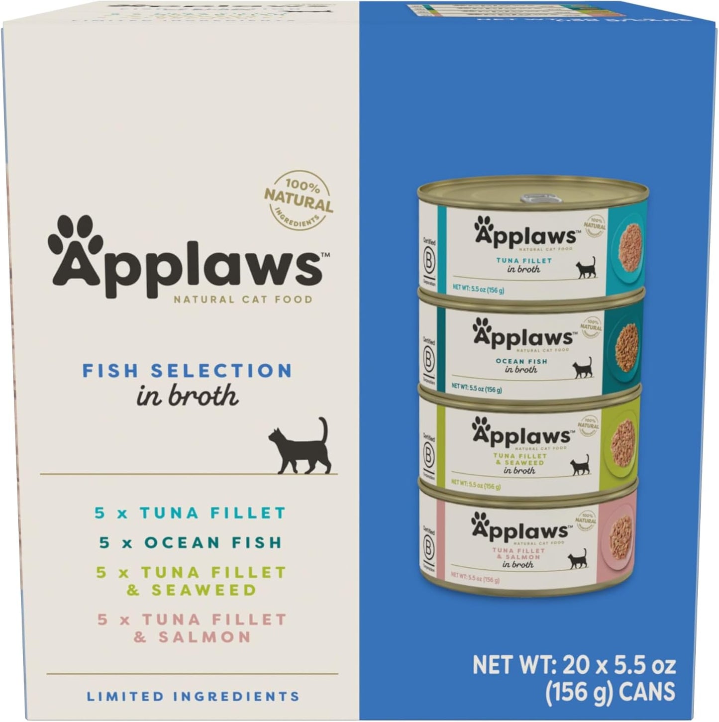 Applaws Natural Wet Cat Food in Broth - High Protein Delight