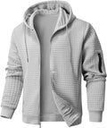 Mens Zip Up Hoodie Full-Zip Sweatshirt Lightweight Loose Fit Men's