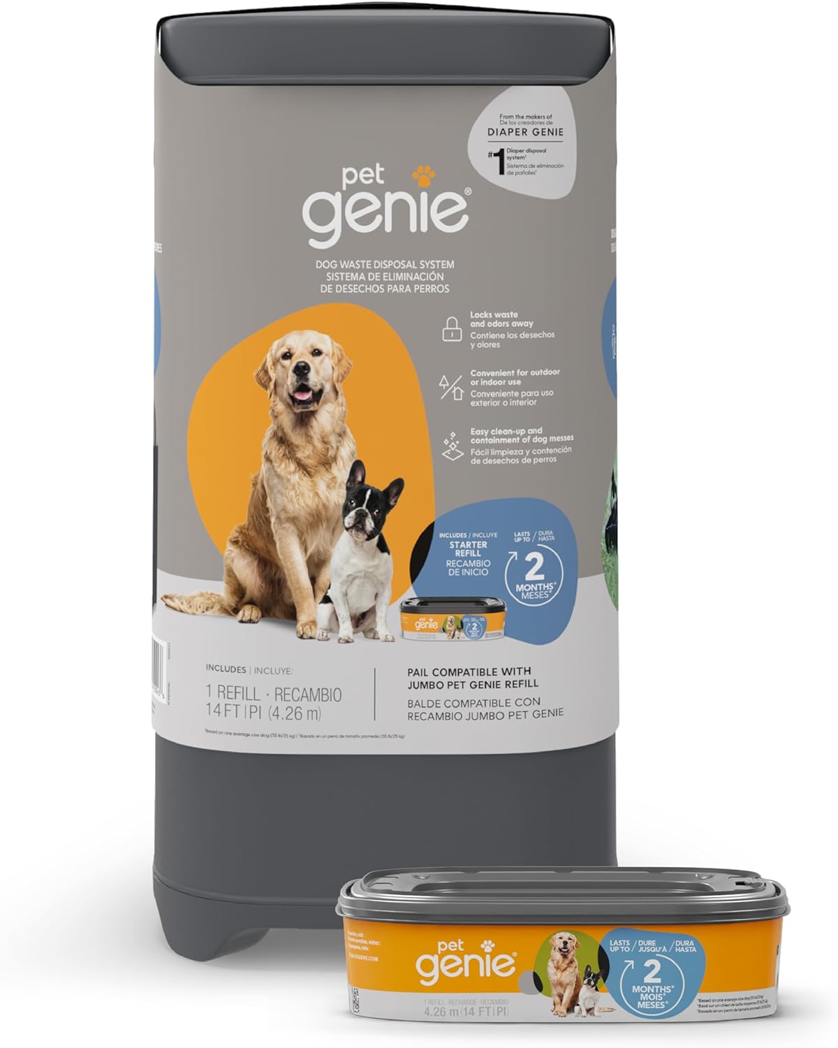 Pet Genie Pail: Ultimate Dog Waste Disposal System for Odor Control