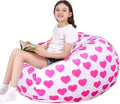 Stuffed Animal Storage Bean Bag Chair Cover - XX-Large Plush Organizer