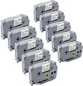 10-Pack Brother P-Touch Label Tape 12mm TZe-231 - Durable White Labels