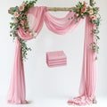 Wedding Arch Draping Fabric 4 Panels 28.7in x 20ft Blush Pink