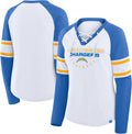 Fanatics Women's NFL Redzone Lace-Up T-Shirt for Game Day Style