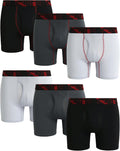 AND1 Mens Boxer Briefs 6 Pack - Platinum Performance Active Fit