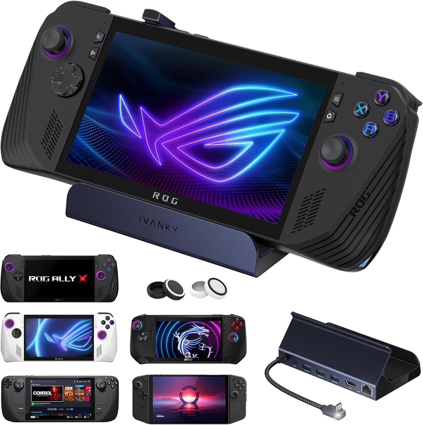 iVANKY 8-in-1 Docking Station for ASUS ROG Ally and Steam Deck
