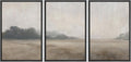 Serene Meadow Tranquil Landscape Framed Wall Art Print Set - Realistic