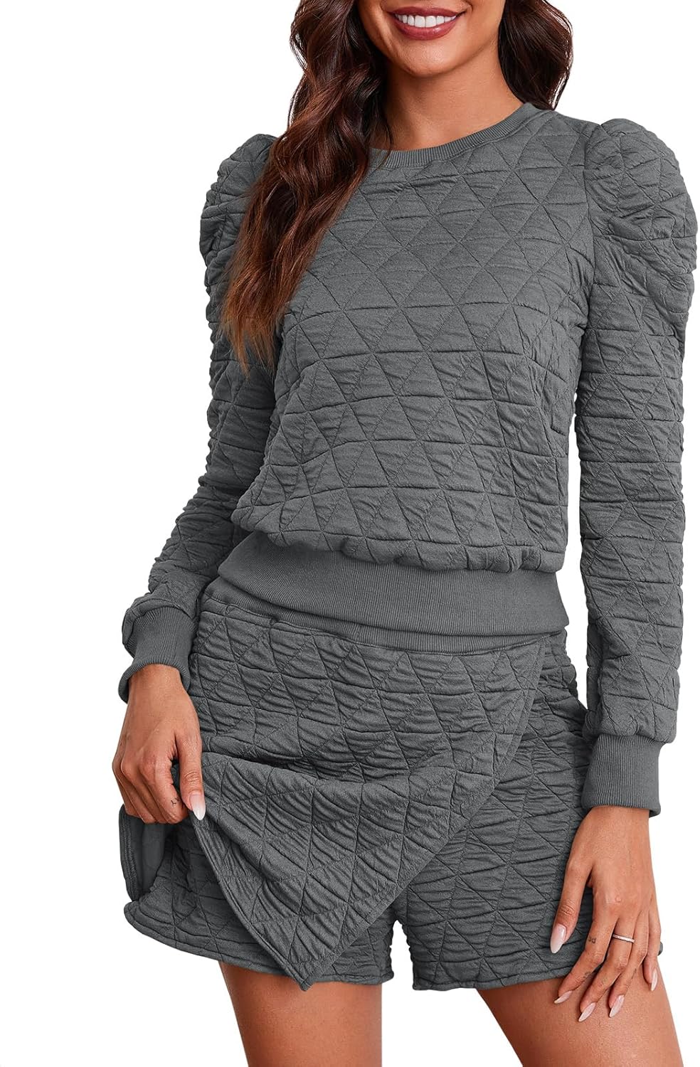 Fisoew Women's 2 Piece Lounge Wear Set for Cozy Comfort