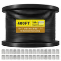 Vinyl Coated Wire Rope 1/16 in Overmolded to 3/32 in - Outdoor String