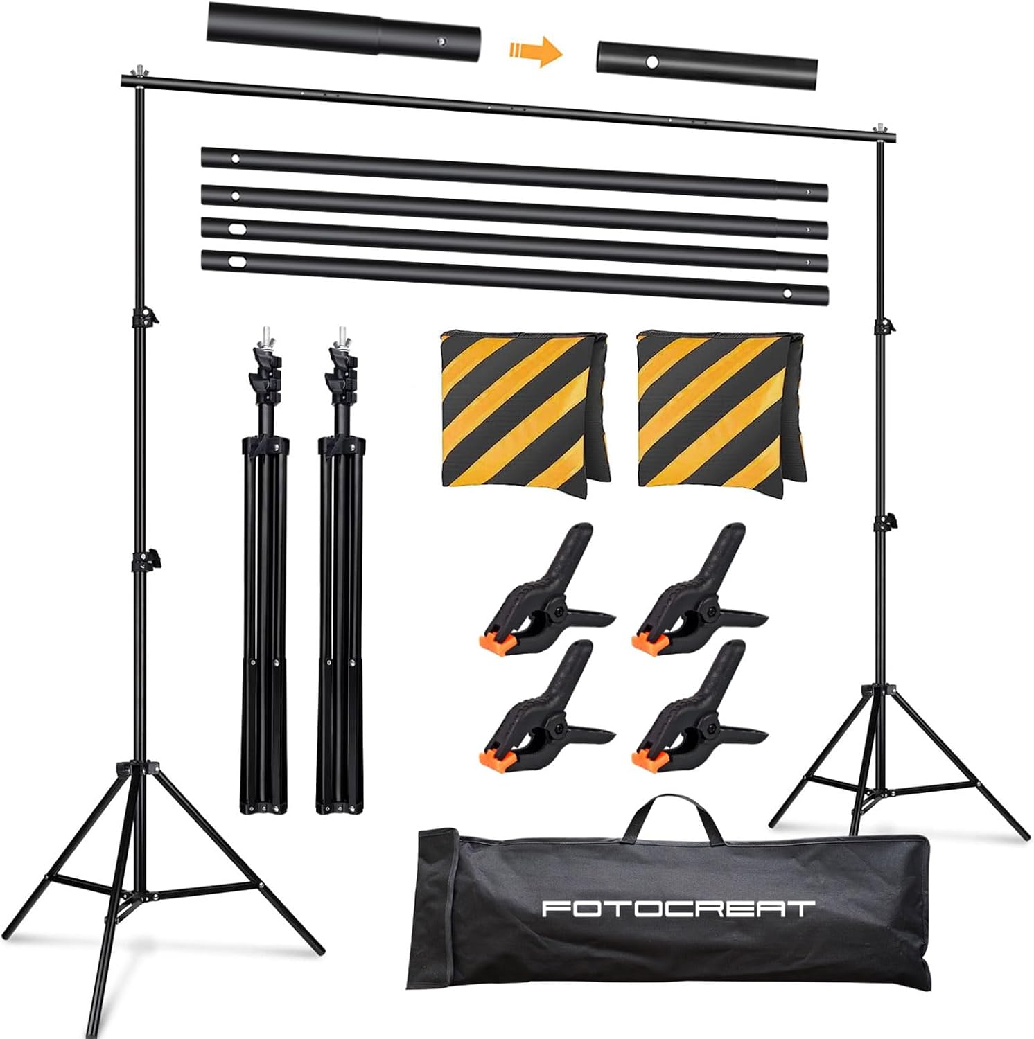 Backdrop Stand Kit 8.5x10ft for Photography and Events