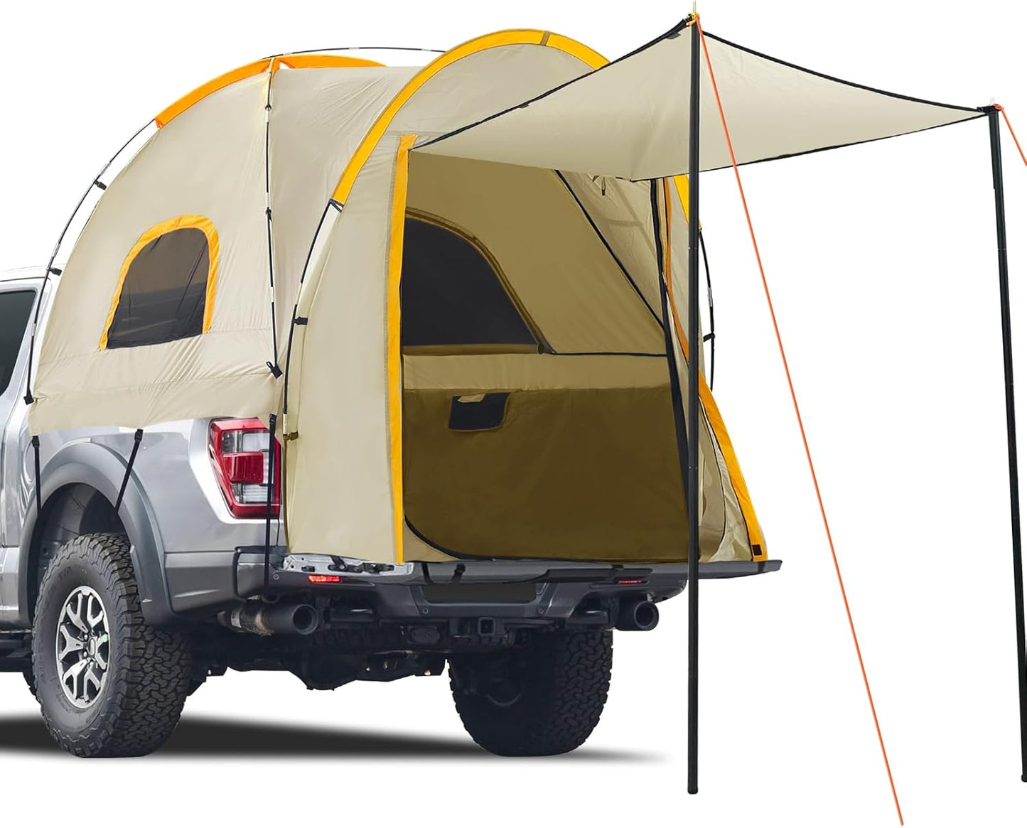 Pickup Truck Tent with Awning Shade for 5.5-6.3 FT Beds