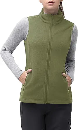 33,000ft Women's Fleece Vest - Lightweight Warm Polar Soft Jacket