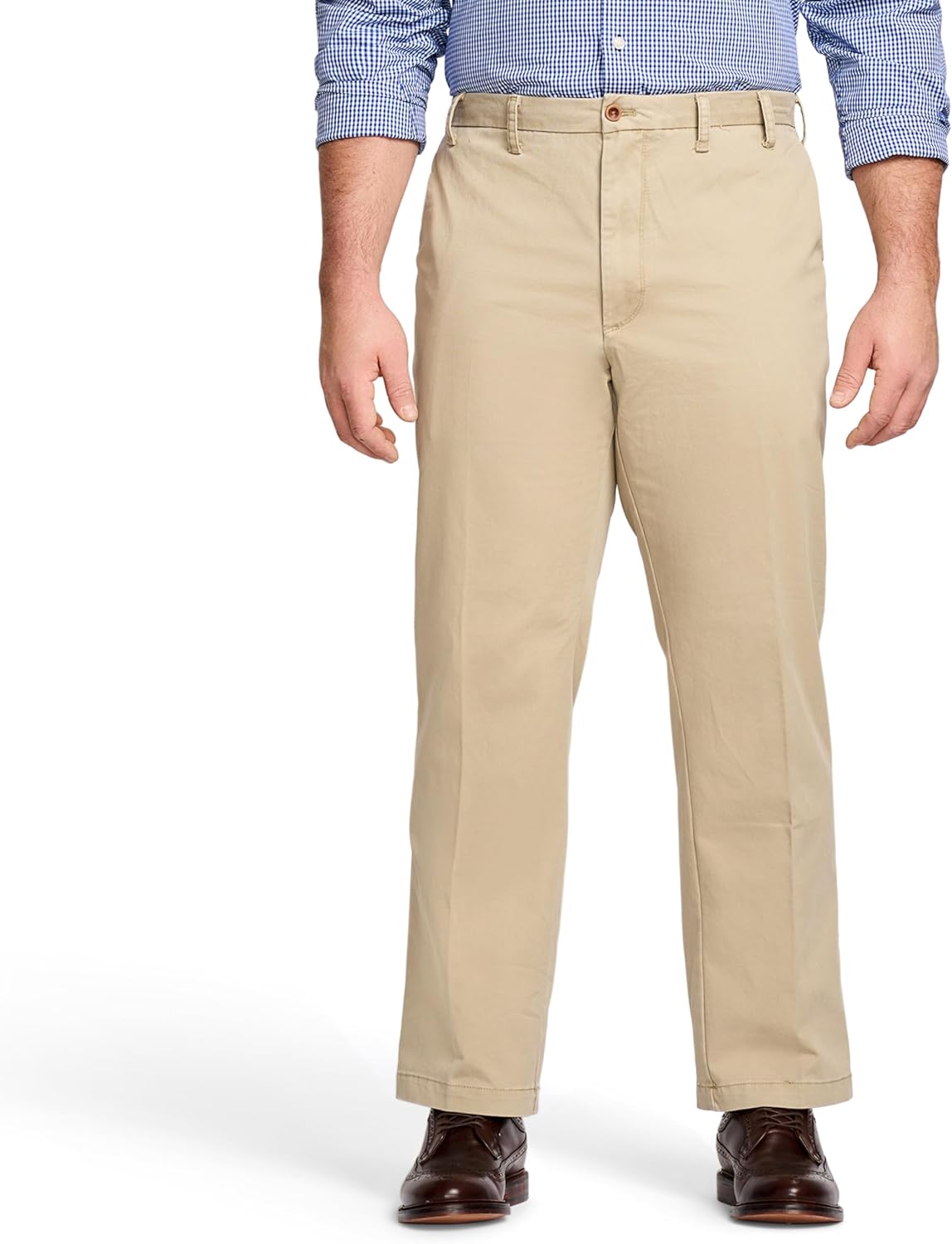 IZOD Men's Big and Tall Performance Stretch Flat Front Pant Review