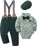 Baby Boy Tuxedo Suit Set - Infant Gentleman Outfit 0-18M