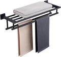 Towel Rack for Bathroom 24 in Wall Mounted Towel Rack - Matte Black