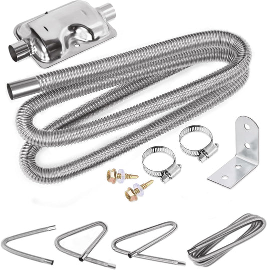 Swpeet Stainless Steel Exhaust Pipe Kit - Enhance Car Performance