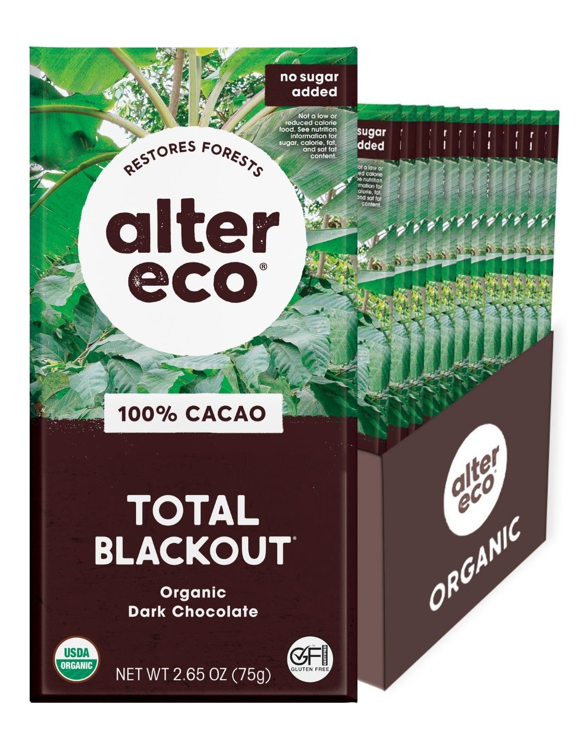 Alter Eco Dark Chocolate Bars - Pure Cocoa, Fair Trade Treats
