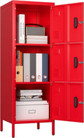 Metal Storage Locker with Ventilation Holes - Secure School & Office