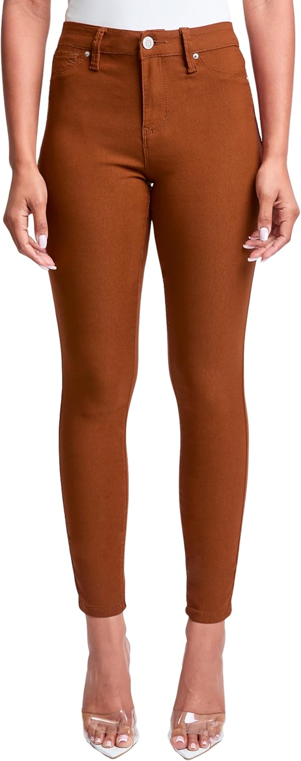 YMI Women's Hyperstretch Mid-Rise Skinny Work Casual Pants