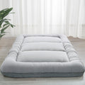 MAXYOYO 6ft Thick Japanese Floor Mattress Futon - Foldable Full Grey