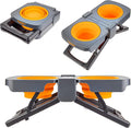 Portable Raised Dog Bowl for Travel - Collapsible Feeder Design