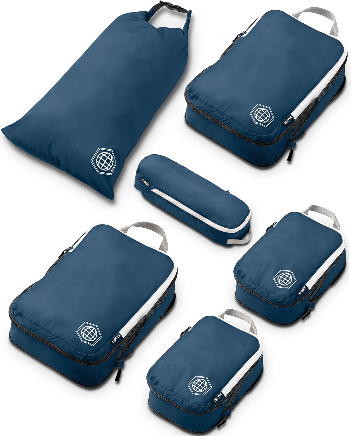 Compression Packing Cubes Set for Travel - Lightweight Organizers