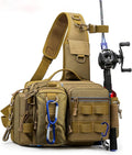 Fly Fishing Bag for Men Waterproof Sling Backpack - Organized Carry
