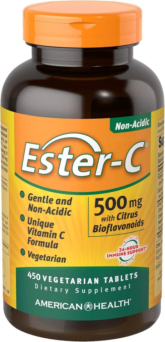 Ester-Vitamin C with Citrus Bioflavonoids 500mg for Wellness