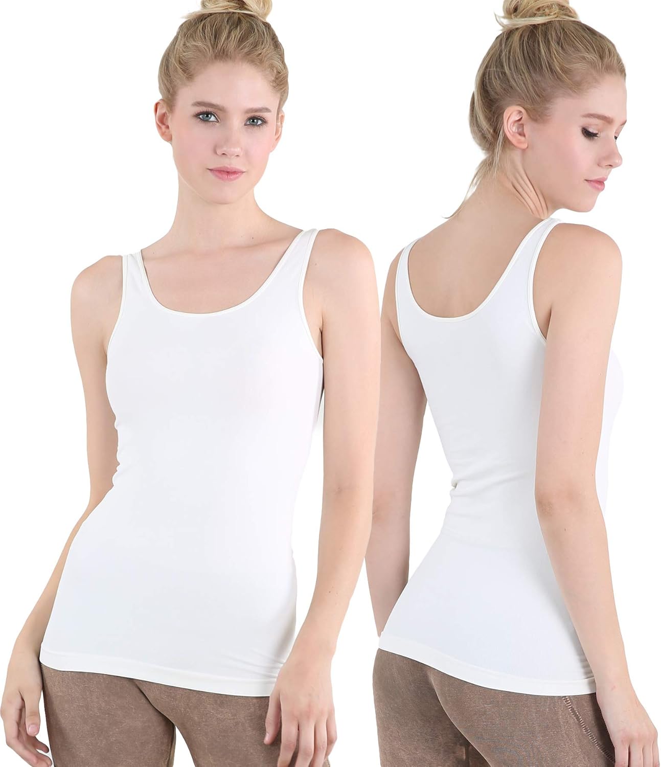 NIKIBIKI Women Seamless Premium Classic Tank Top for All Occasions