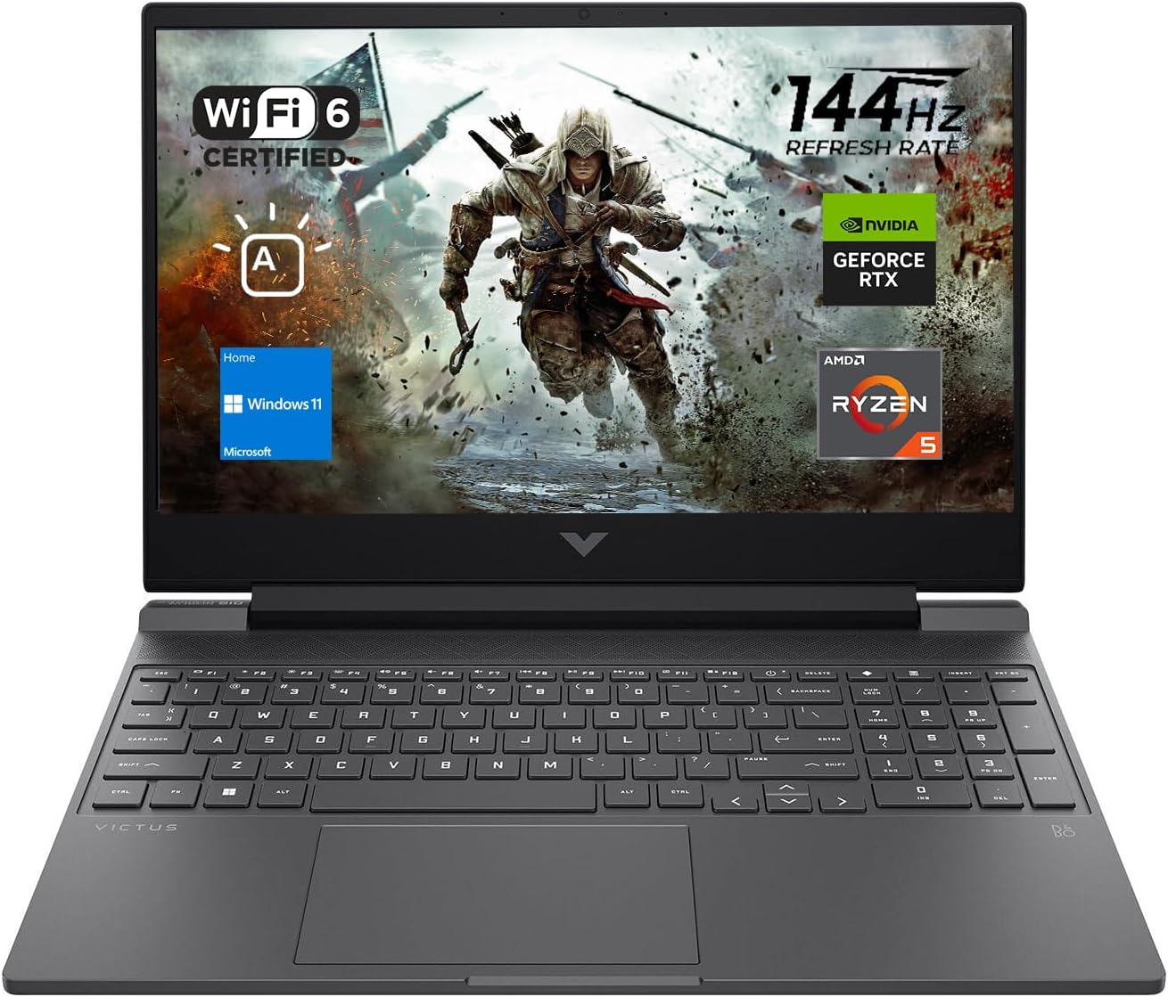 HP Victus 15 Gaming Laptop with 144Hz Display and Ryzen 5